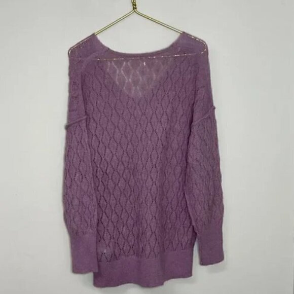 Free People Say Hello Oversized Tunic Sweater Size XS - Picture 4 of 8